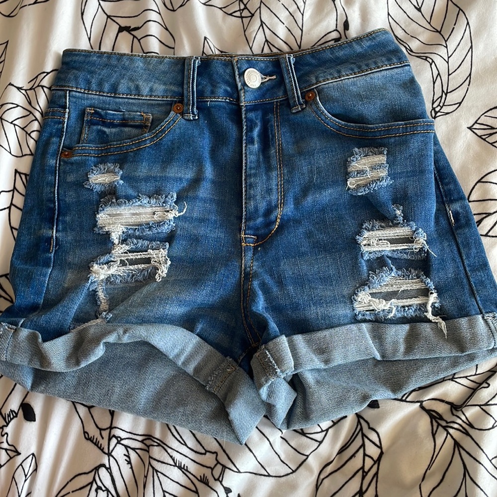 Jean shorts, brand wax, jeans, size small